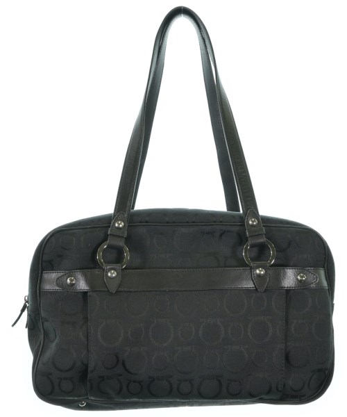 Salvatore Ferragamo サルバトーレフェラガモトートバッグ レディース - 黒(総柄)【中古】【古着】