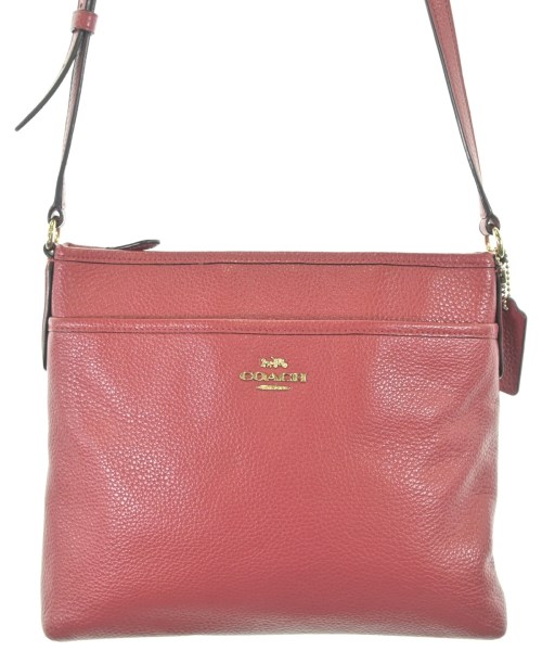 COACH コーチ ショルダーバッグ レディース - 赤 【中古】【古着】