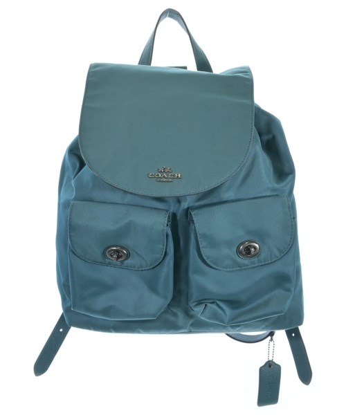 COACH コーチ バックパック・リュック レディース - 青緑 【中古】【古着】
