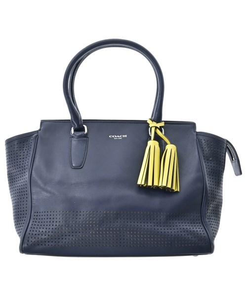COACH コーチハンドバッグ レディース - 紺【中古】【古着】
