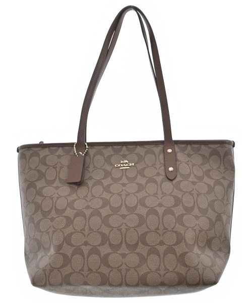 COACH コーチトートバッグ レディース - 茶xベージュ(総柄)【中古】【古着】｜RAGTAG（ブランド古着のラグタグ）