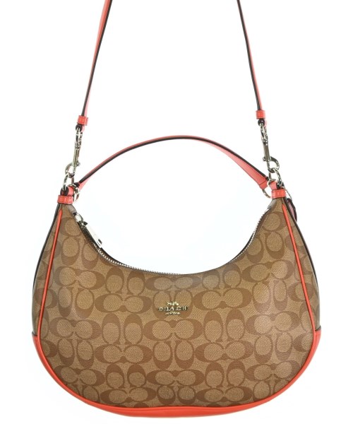 COACH コーチショルダーバッグ レディース - 茶xオレンジ(総柄)【中古】【古着】｜RAGTAG（ブランド古着のラグタグ）