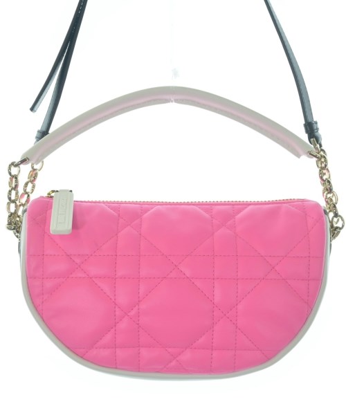 Christian Dior クリスチャンディオール ショルダーバッグ レディース - ピンクx白 【中古】【古着】