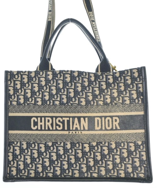 Christian Dior クリスチャンディオール トートバッグ レディース - 紺xベージュ 【中古】【古着】