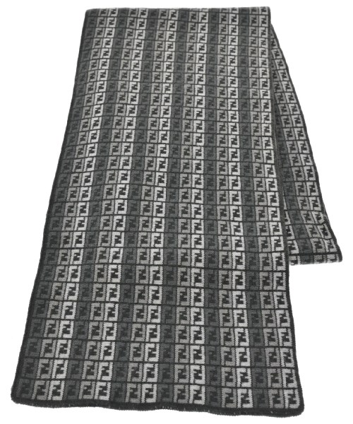 楽天市場】FENDI フェンディ マフラー ズッカ柄 ストライプ ブラック