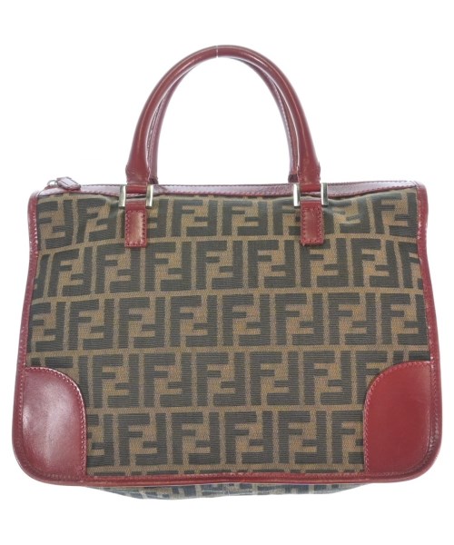 FENDI フェンディ ハンドバッグ レディース - 茶系x赤 【中古】【古着】