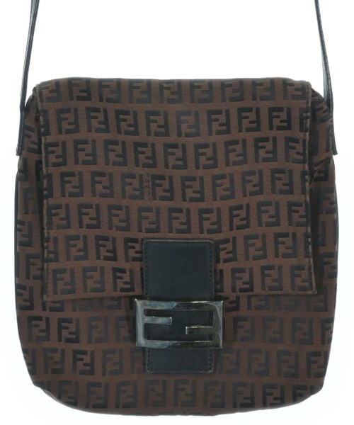 FENDI フェンディ ショルダーバッグ レディース - 茶x黒(総柄) 【中古】【古着】
