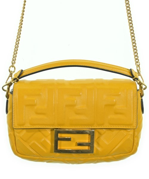 FENDI フェンディショルダーバッグ レディース - 黄【中古】【古着】