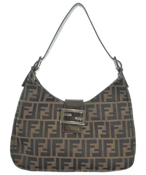 FENDI フェンディショルダーバッグ レディース - 茶x黒(総柄)【中古】【古着】