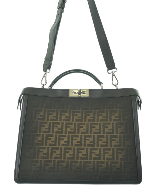 FENDI フェンディ ハンドバッグ レディース - 黒x茶系 【中古】【古着】