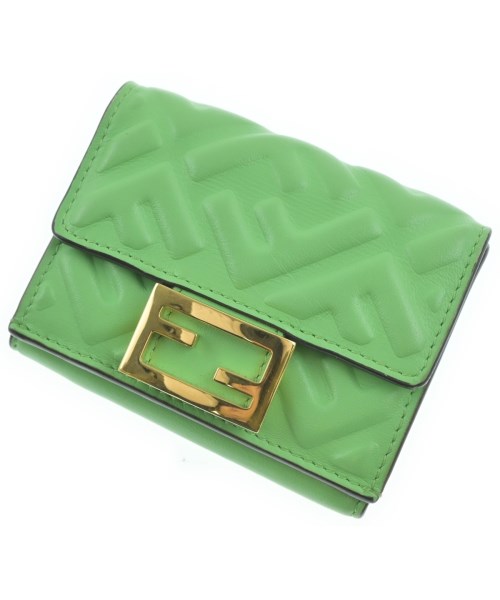 FENDI フェンディ紙入れ・コインケース レディース - 緑系【中古】【古着】