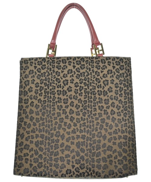 FENDI フェンディトートバッグ レディース - 茶系(豹柄)【中古】【古着】