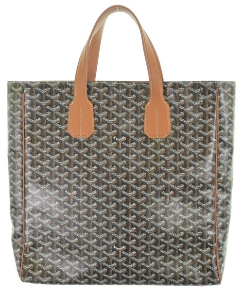 GOYARD ゴヤールトートバッグ レディース - 茶x白【中古】【古着】