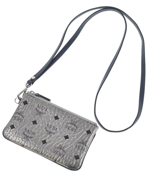 MCM エムシーエム ポーチ レディース - シルバーx黒(総柄) 【中古】【古着】