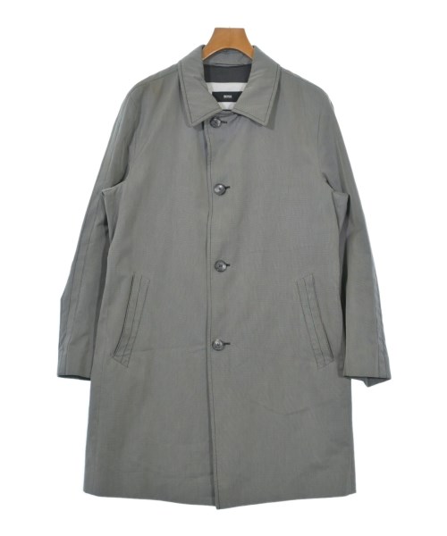 HUGO BOSS ヒューゴボスステンカラーコート メンズ 50(XL位) 薄墨色【中古】【古着】
