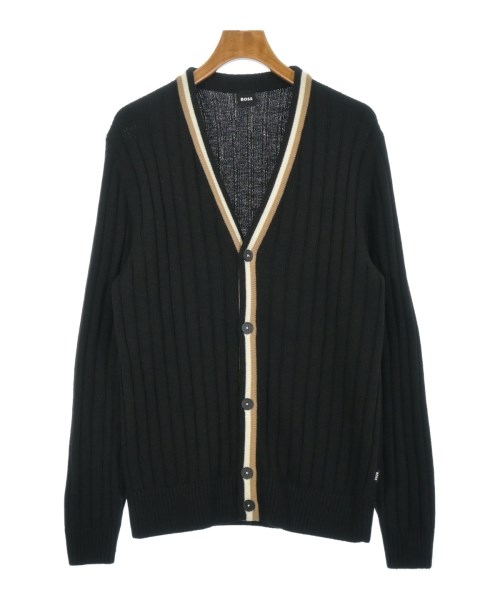 HUGO BOSS ヒューゴボス カーディガン メンズ M 黒 【中古】【古着】