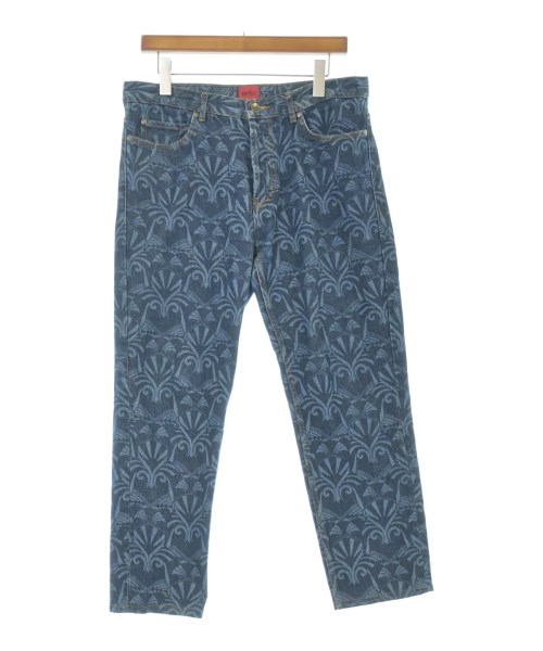 HUGO BOSS ヒューゴボス デニムパンツ メンズ 32(L位) 紺(総柄) 【中古】【古着】
