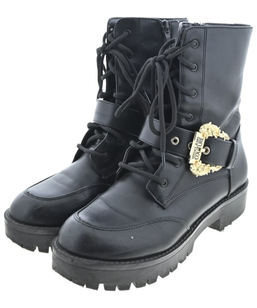 VERSACE JEANS COUTURE ヴェルサーチジーンズブーツ レディース 38(24.5cm位) 黒【中古】【古着】|RAGTAG(ブランド古着のラグタグ)