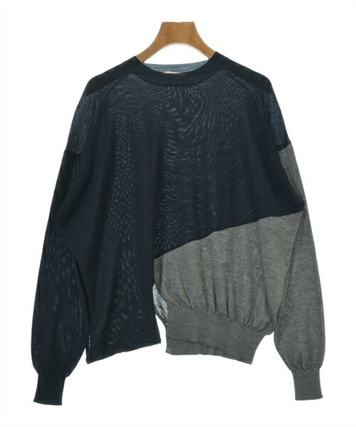 楽天市場】【セリーヌ】Celine バイカラー ニット トップス ネイビー