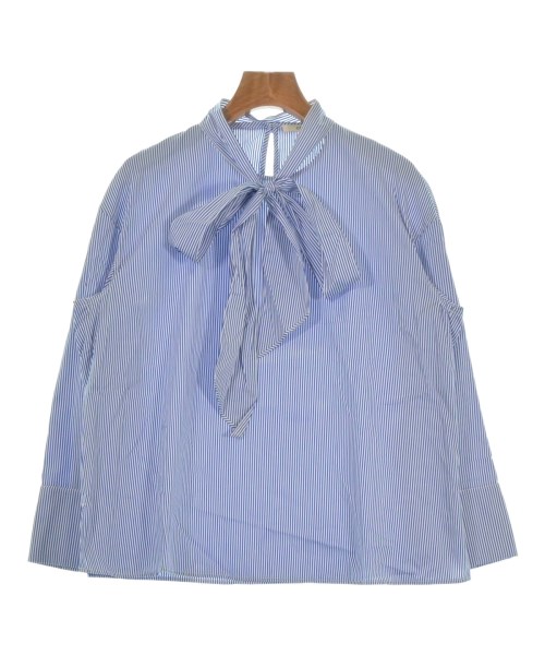 CELINE セリーヌブラウス レディース 38(S位) 青x白(ストライプ)【中古】【古着】|RAGTAG(ブランド古着のラグタグ)