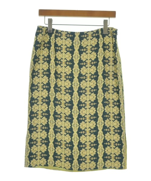 ETRO エトロひざ丈スカート レディース 44(L位) 緑xベージュ(総柄)【中古】【古着】|RAGTAG(ブランド古着のラグタグ)