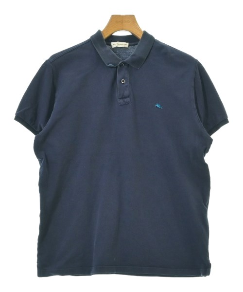 ETRO エトロ ポロシャツ メンズ -(L位) 紺 【中古】【古着】
