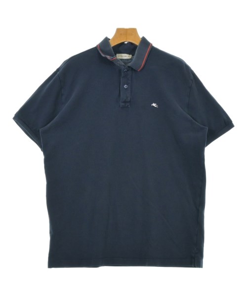 ETRO エトロ ポロシャツ メンズ XXL 紺 【中古】【古着】