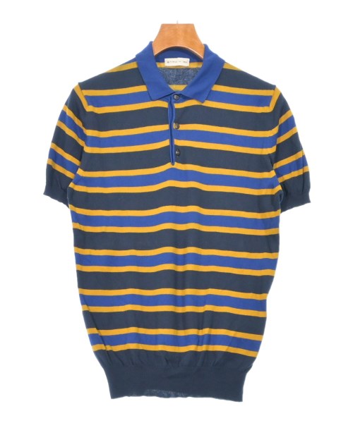 ETRO エトロニット・セーター メンズ M 紺x青xマスタード(ボーダー)【中古】【古着】|RAGTAG(ブランド古着のラグタグ)