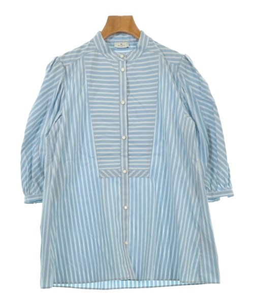 ETRO エトロ カジュアルシャツ レディース 38(S位) 水色x白(ストライプ) 【中古】【古着】
