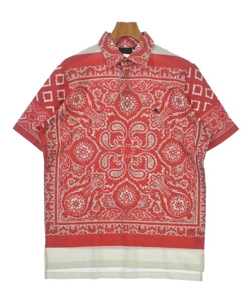 ETRO エトロポロシャツ メンズ L 赤x白(総柄)【中古】【古着】|RAGTAG(ブランド古着のラグタグ)