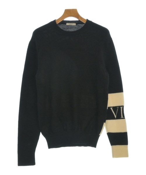 VALENTINO ヴァレンティノニット・セーター メンズ M 黒x象牙色【中古】【古着】