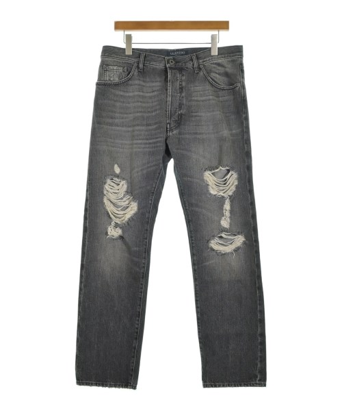 VALENTINO ヴァレンティノ デニムパンツ メンズ 34(XXL位) 黒(デニム) 【中古】【古着】