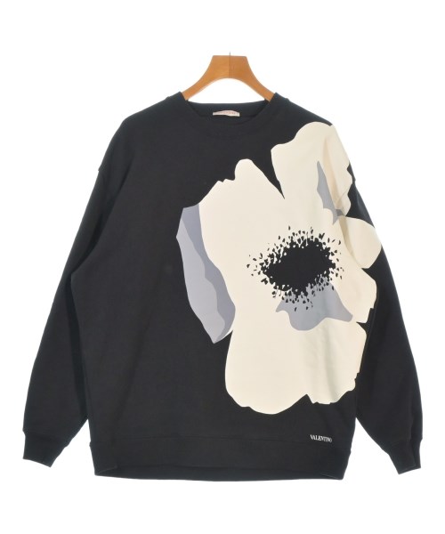 VALENTINO ヴァレンティノスウェット メンズ XS 黒x白x薄墨色【中古】【古着】