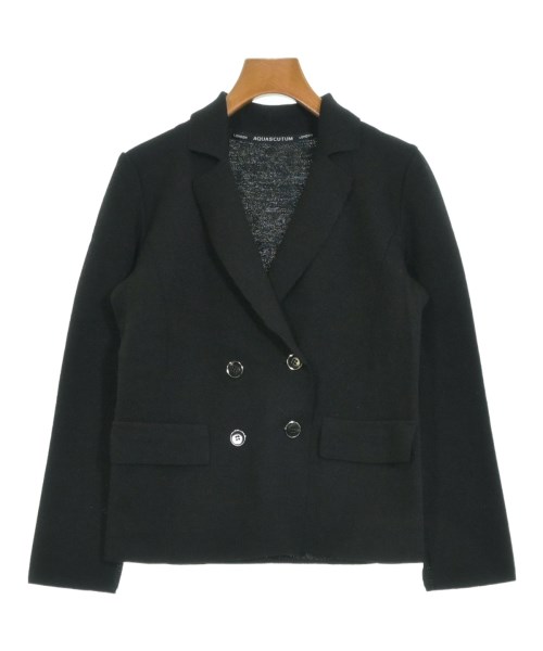 AQUASCUTUM アクアスキュータムテーラードジャケット レディース 8(S位) 黒【中古】【古着】