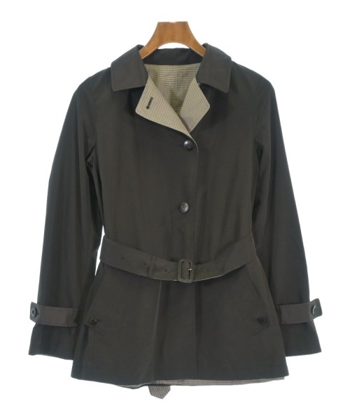 AQUASCUTUM アクアスキュータムステンカラーコート メンズ -(M位) 茶系【中古】【古着】