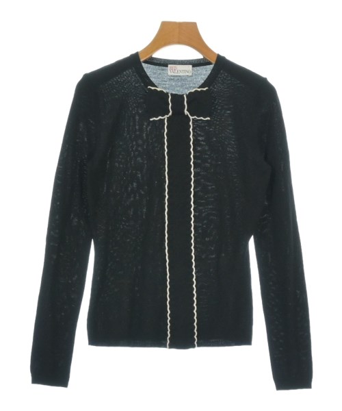 RED VALENTINO ヴァレンティノレッド カーディガン レディース -(S位) 黒 【中古】【古着】