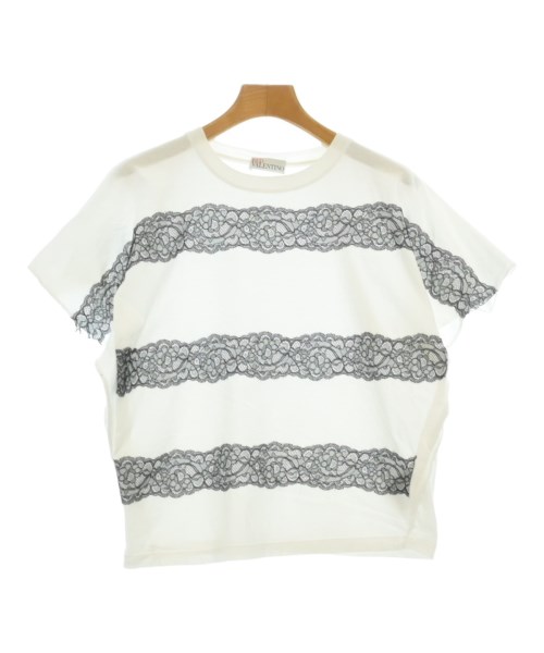 RED VALENTINO ヴァレンティノレッドティーシャツ・カットソー レディース S 白x黒(間借り人)【中古】【古着】