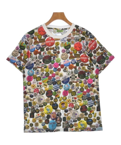 Violet バイオレット Tシャツ・カットソー メンズ M 白等(総柄) 【中古】【古着】