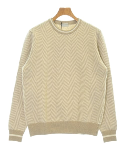 morgano モルガノニット・セーター メンズ 50(M位) ベージュx白(ヘリンボーン)【中古】【古着】｜RAGTAG（ブランド古着のラグタグ） 8,436円