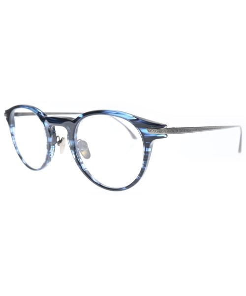 MASUNAGA マスナガ メガネ メンズ - 青(総柄) 【中古】【古着】