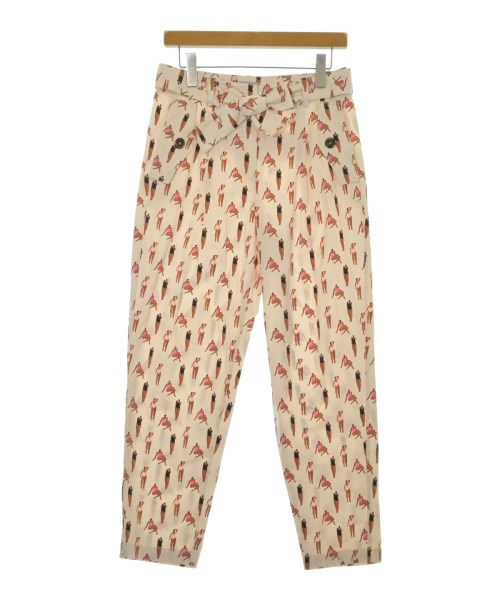 Marella Sport マレーラスポーツパンツ（余分の物） レディース 40(M位) ベージュx茶xさくら色等(総柄)【中古】【古着】