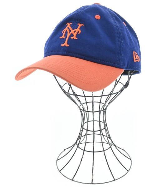 NEW ERA ニューエラ キャップ メンズ - 青xオレンジ 【中古】【古着】