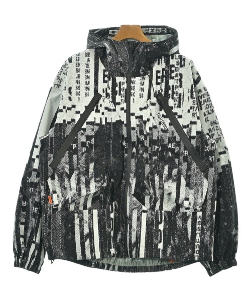 TBPR(TIGHTBOOTH PRODUCTION) タイトブースプロダクション マウンテンパーカー メンズ L 黒x白(総柄) 【中古】【古着】