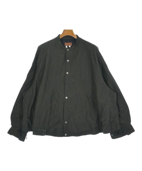 MAINU マイヌ カジュアルシャツ メンズ 1(S位) グレー系(ストライプ) 【中古】【古着】
