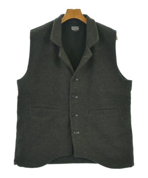Hackney Union Work House ハックニーユニオンワークハウスカジュアルシャツ メンズ 40(L位) 暗然たる薄墨色【中古】【古着】