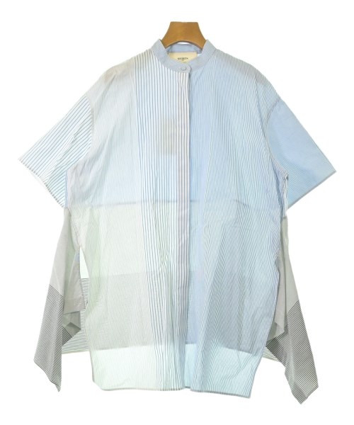 PORTS 1961 ポーツ１９６１心地よいプルオーバー レディース 38(S位) 青x白(縞模様)【中古】【古着】