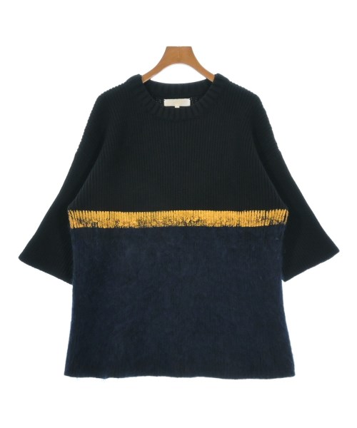 HELEN LAWRENCE ヘレンローレンス ニット・セーター メンズ XL 黒x紺x黄 【中古】【古着】