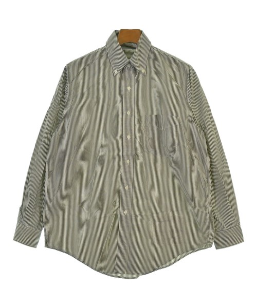 BURLAP OUTFITTER バーラップアウトフィッター カジュアルシャツ メンズ -(M位) 白xグレー(ストライプ) 【中古】【古着】