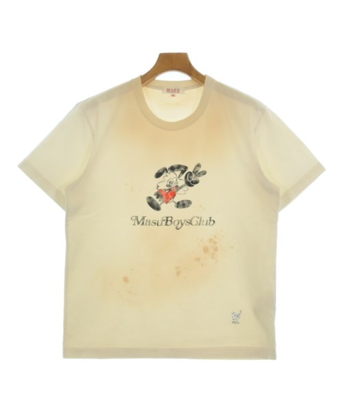 MASU エムエーエスユー Tシャツ・カットソー メンズ 46(M位) ベージュxアイボリー 【中古】【古着】