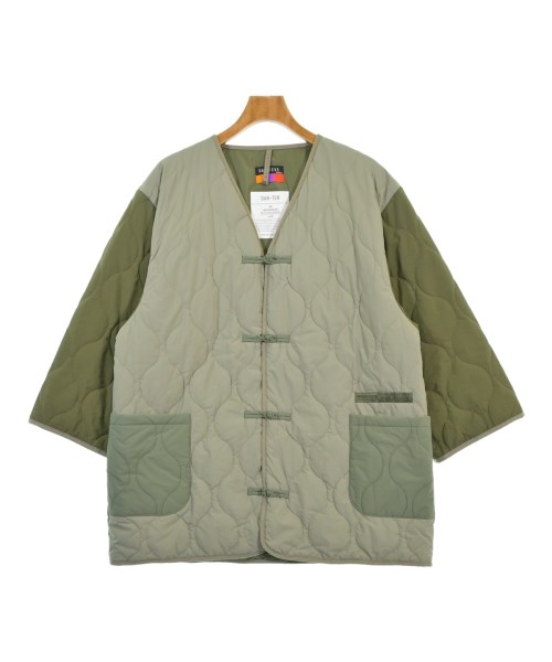 WEEKEND(ER) ウィークエンダーダウンジャケット/落ち込む限りない メンズ -(XXL位) カーキ【中古】【古着】